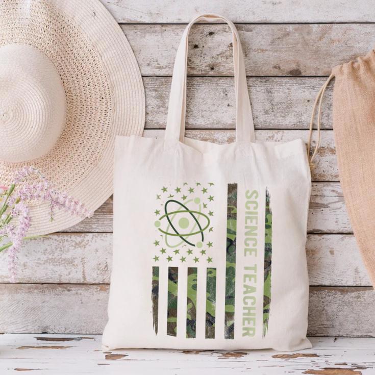 Science Teacher Camo American Flag Back To School Canvas Tote Bag, Science Teacher Tote Bags, gift for family, gift for coworker Science Teacher Camo American Flag Back To School Canvas Tote Bag, Science Teacher Tote Bags, gift for family, gift for coworker