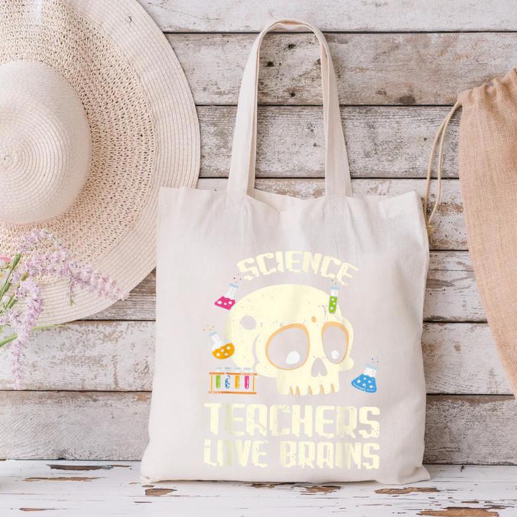 Science Teachers Love Brains Teachers Halloween Canvas Tote Bag, Science Teacher Tote Bags, gift for family, gift for coworker Science Teachers Love Brains Teachers Halloween Canvas Tote Bag, Science Teacher Tote Bags, gift for family, gift for coworker