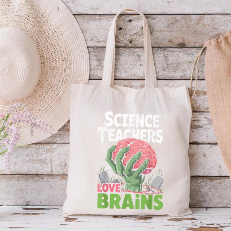 Science Teachers Love Brains Shirt Men Women Halloween Canvas Tote Bag, Science Teacher Tote Bags, gift for family, gift for coworker Science Teachers Love Brains Shirt Men Women Halloween Canvas Tote Bag, Science Teacher Tote Bags, gift for family, gift for coworker