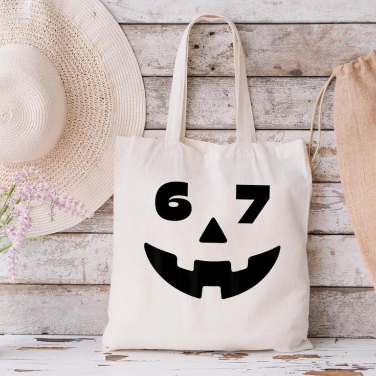 Six Seven Halloween Costume For Students Teachers 6 7 Canvas Tote Bag, gift for family, gift for coworker