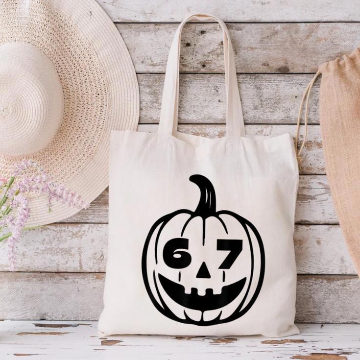 Six Seven Halloween Costume For Students Teachers Canvas Tote Bag, gift for family, gift for coworker