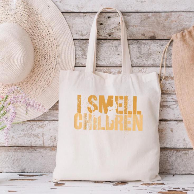I SMELL CHILDREN Halloween Teacher Classroom I Teach Canvas Tote Bag, gift for family, gift for coworker I SMELL CHILDREN Halloween Teacher Classroom I Teach Canvas Tote Bag, gift for family, gift for coworker