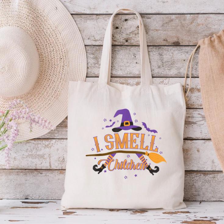 I Smell Children Wicked Cute Kindergarten Teacher Halloween Canvas Tote Bag, gift for family, gift for coworker