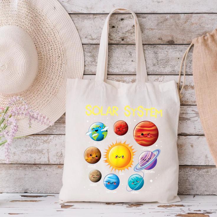 Solar System Cute Face Planets Space Science Teacher School Canvas Tote Bag, Science Teacher Tote Bags, gift for family, gift for coworker Solar System Cute Face Planets Space Science Teacher School Canvas Tote Bag, Science Teacher Tote Bags, gift for family, gift for coworker