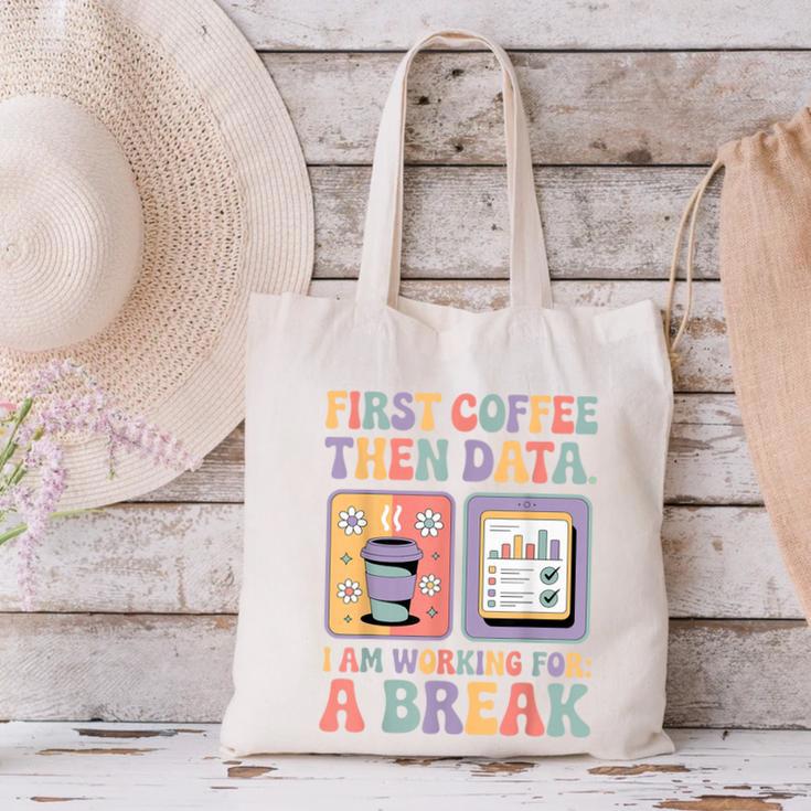 Special Education First Coffee Then Data Retro SPED Teacher Canvas Tote Bag, gift for family, gift for coworker Special Education First Coffee Then Data Retro SPED Teacher Canvas Tote Bag, gift for family, gift for coworker
