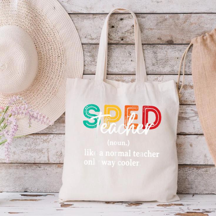Special Education For Men Women SPED Teacher Canvas Tote Bag, gift for family, gift for coworker