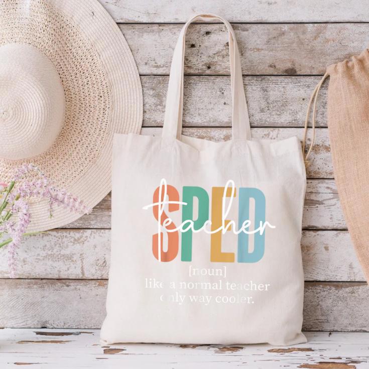 Special Education Sped Teacher Definition For Women & Men Canvas Tote Bag, gift for family, gift for coworker Special Education Sped Teacher Definition For Women & Men Canvas Tote Bag, gift for family, gift for coworker