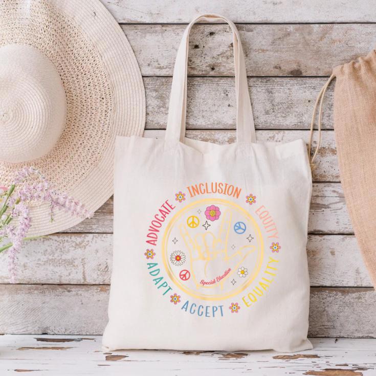 Special Education SPED Teacher IEP Advocate Inclusion Autism Canvas Tote Bag, gift for family, gift for coworker Special Education SPED Teacher IEP Advocate Inclusion Autism Canvas Tote Bag, gift for family, gift for coworker