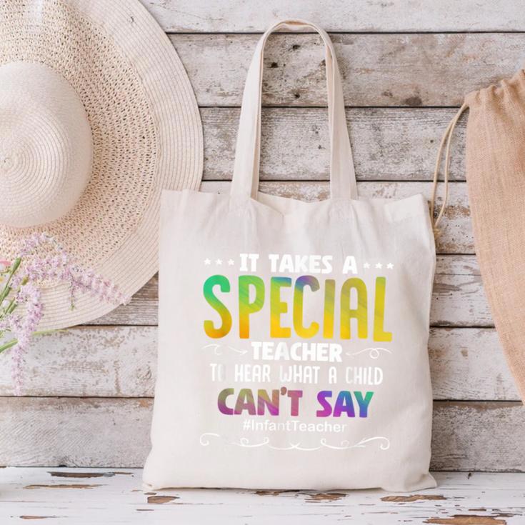 Special Teacher Daycare School Childcare Infant Teacher Canvas Tote Bag, gift for family, gift for coworker Special Teacher Daycare School Childcare Infant Teacher Canvas Tote Bag, gift for family, gift for coworker