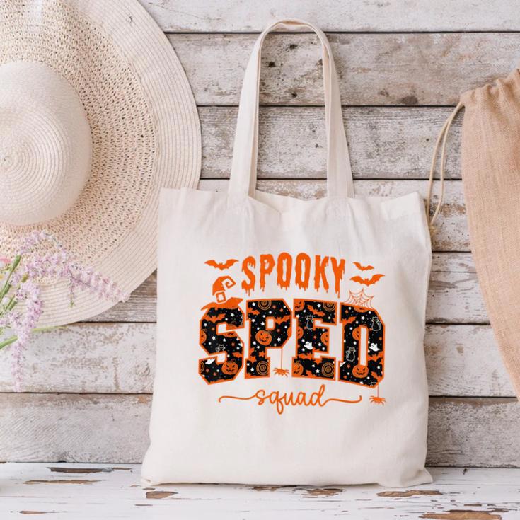 Sped Squad Team Special Education Teacher Halloween Canvas Tote Bag, gift for family, gift for coworker