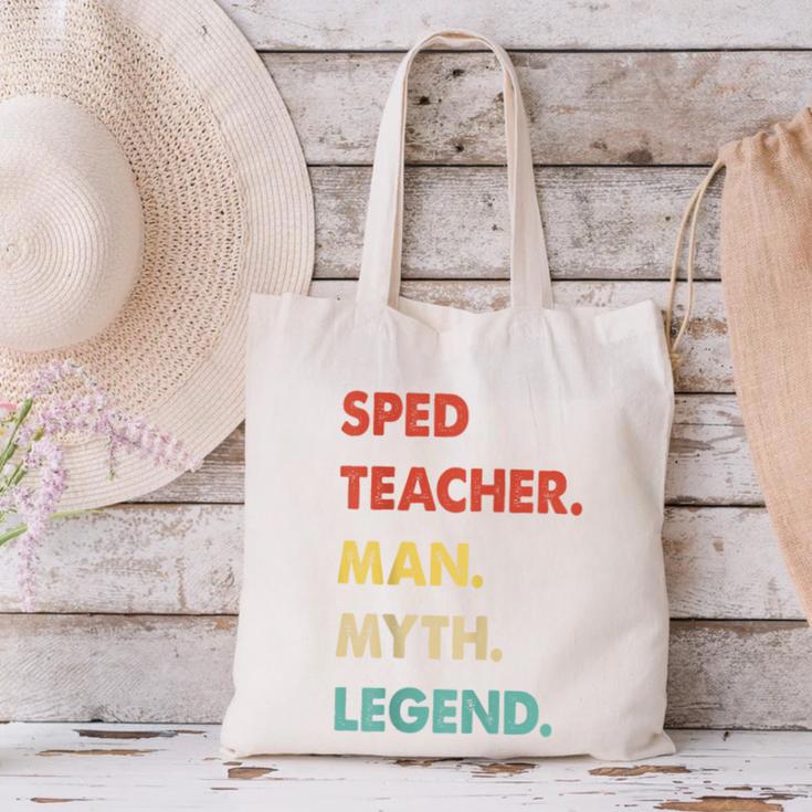 Sped Teacher Man Myth Legend Canvas Tote Bag, gift for family, gift for coworker Sped Teacher Man Myth Legend Canvas Tote Bag, gift for family, gift for coworker