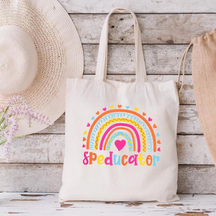 Speducator Special Education Teacher Sped Ed Canvas Tote Bag, gift for family, gift for coworker Speducator Special Education Teacher Sped Ed Canvas Tote Bag, gift for family, gift for coworker