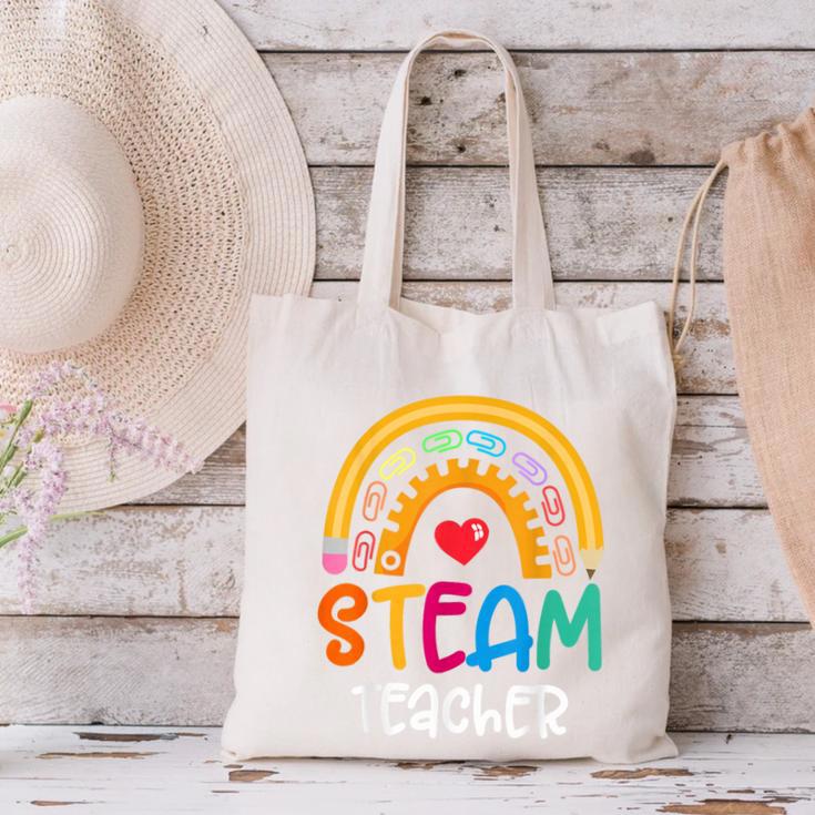STEAM Teacher Squad Team Crew Back To School STEM Special Canvas Tote Bag, gift for family, gift for coworker STEAM Teacher Squad Team Crew Back To School STEM Special Canvas Tote Bag, gift for family, gift for coworker