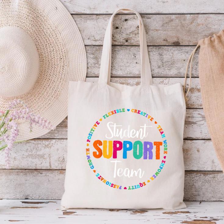 Student Support Team Counselor Social Worker Teacher Crew Canvas Tote Bag, gift for family, gift for coworker Student Support Team Counselor Social Worker Teacher Crew Canvas Tote Bag, gift for family, gift for coworker