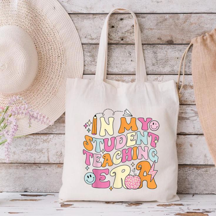 In My Student Teaching Era Back To School Teacher Team Canvas Tote Bag, gift for family, gift for coworker