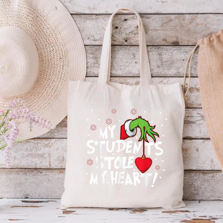 My Students Stole My Heart School Teacher Christmas Men Women Kids Canvas Tote Bag, gift for family, gift for coworker My Students Stole My Heart School Teacher Christmas Men Women Kids Canvas Tote Bag, gift for family, gift for coworker