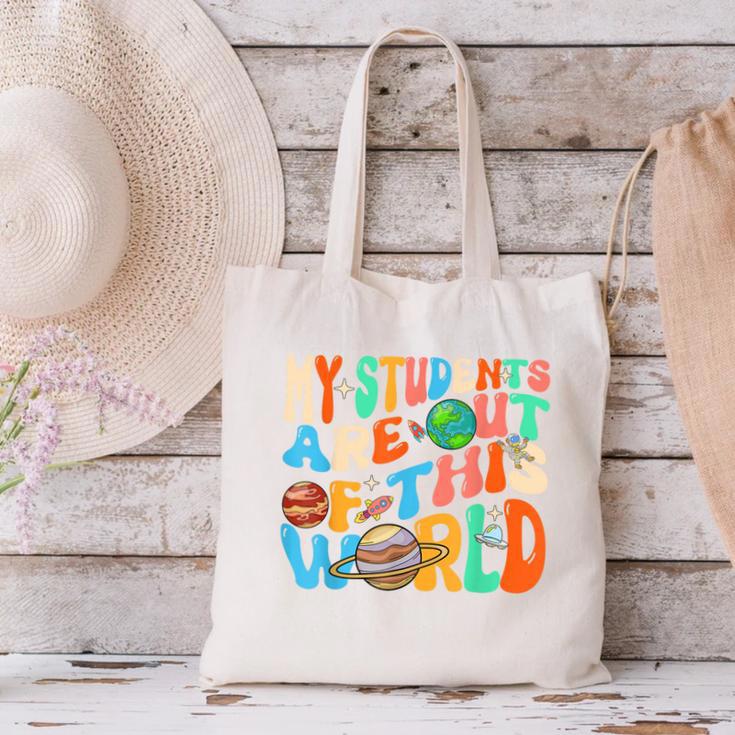 My Students Are Out Of This World Space Groovy Teacher Canvas Tote Bag, Groovy Teacher Tote Bags, gift for family, gift for coworker My Students Are Out Of This World Space Groovy Teacher Canvas Tote Bag, Groovy Teacher Tote Bags, gift for family, gift for coworker
