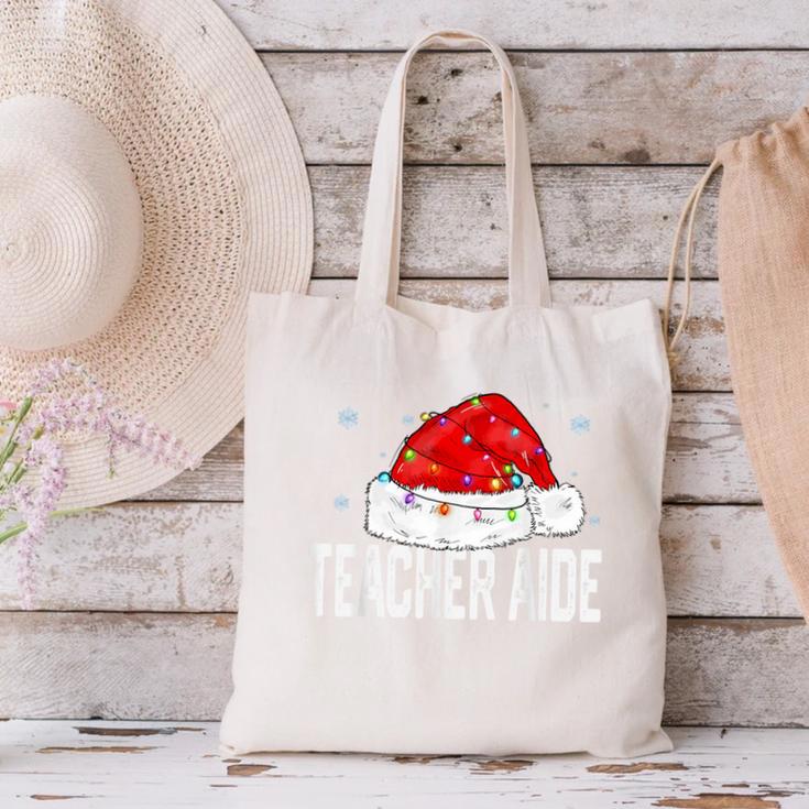 Teacher Aide Christmas Women Family Matching Group Xmas Canvas Tote Bag, gift for family, gift for coworker Teacher Aide Christmas Women Family Matching Group Xmas Canvas Tote Bag, gift for family, gift for coworker