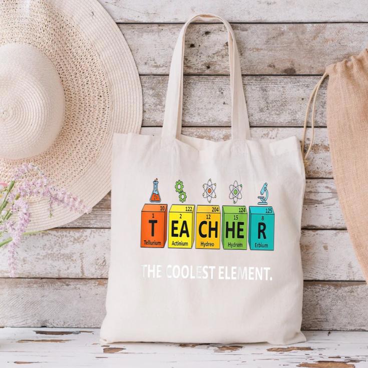 Teacher The Coolest Element Chemistry Periodic Table Science Canvas Tote Bag, Science Teacher Tote Bags, gift for family, gift for coworker Teacher The Coolest Element Chemistry Periodic Table Science Canvas Tote Bag, Science Teacher Tote Bags, gift for family, gift for coworker