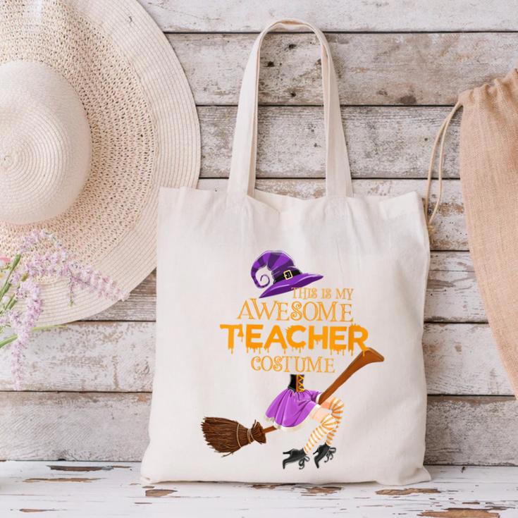 This Is My Teacher Costume Halloween Family Matching Group Canvas Tote Bag, gift for family, gift for coworker
