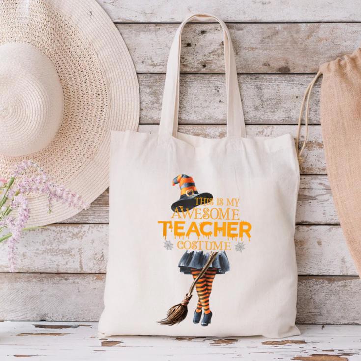 This Is My Teacher Costume Halloween Family Matching Group For Men Women Canvas Tote Bag, gift for family, gift for coworker This Is My Teacher Costume Halloween Family Matching Group For Men Women Canvas Tote Bag, gift for family, gift for coworker