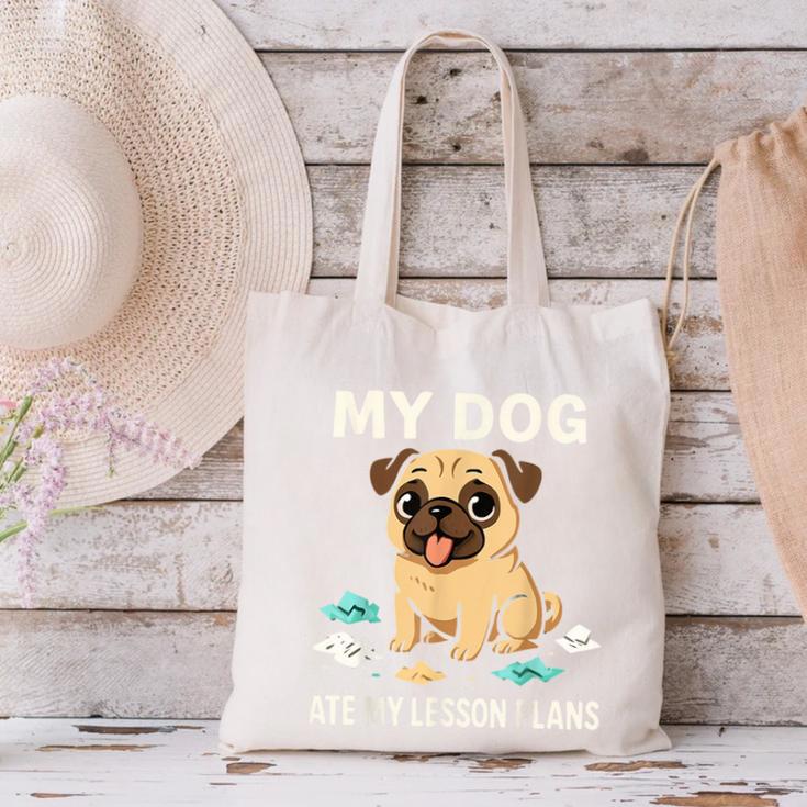 Teacher My Dog Ate My Lesson Plans School Staff Canvas Tote Bag, gift for family, gift for coworker Teacher My Dog Ate My Lesson Plans School Staff Canvas Tote Bag, gift for family, gift for coworker