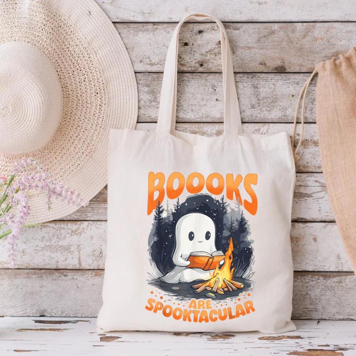 Teacher Halloween Ghost Reading Book Animal Boooks Are Canvas Tote Bag, gift for family, gift for coworker