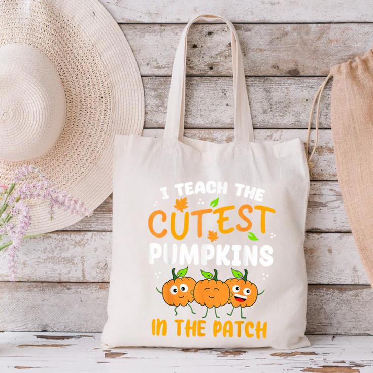 Teacher Halloween Pre-K Teacher Kindergarten Cutest Pumpkins Men Women Kids Canvas Tote Bag, gift for family, gift for coworker