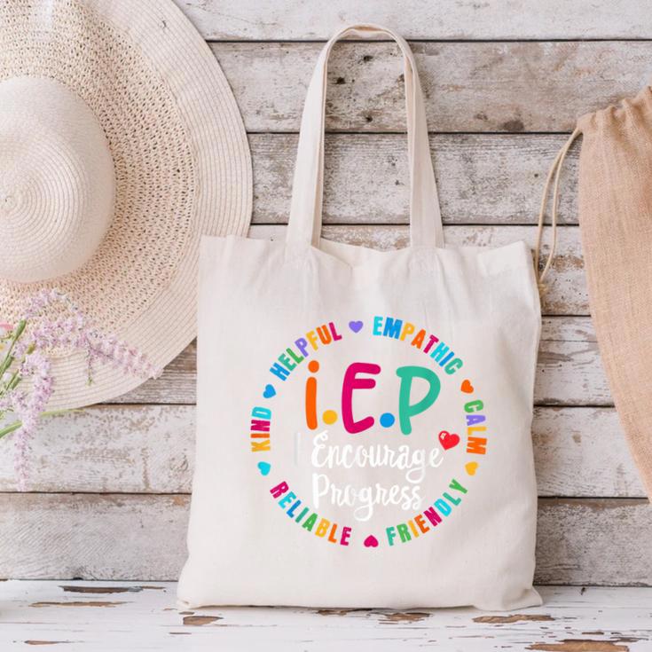 Teacher IEP IEP Encourage Progress Special Education Canvas Tote Bag, gift for family, gift for coworker Teacher IEP IEP Encourage Progress Special Education Canvas Tote Bag, gift for family, gift for coworker