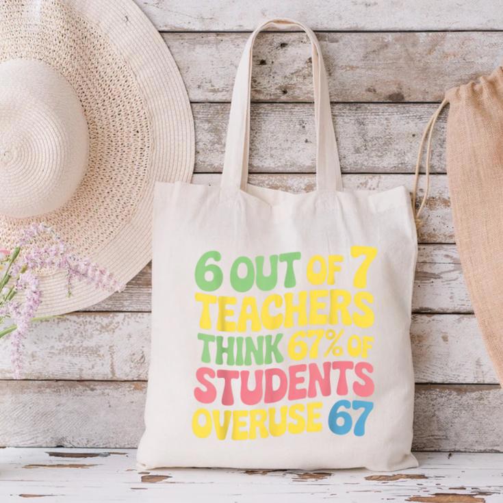 Teacher Overuse 67 Teacher Canvas Tote Bag, gift for family, gift for coworker Teacher Overuse 67 Teacher Canvas Tote Bag, gift for family, gift for coworker