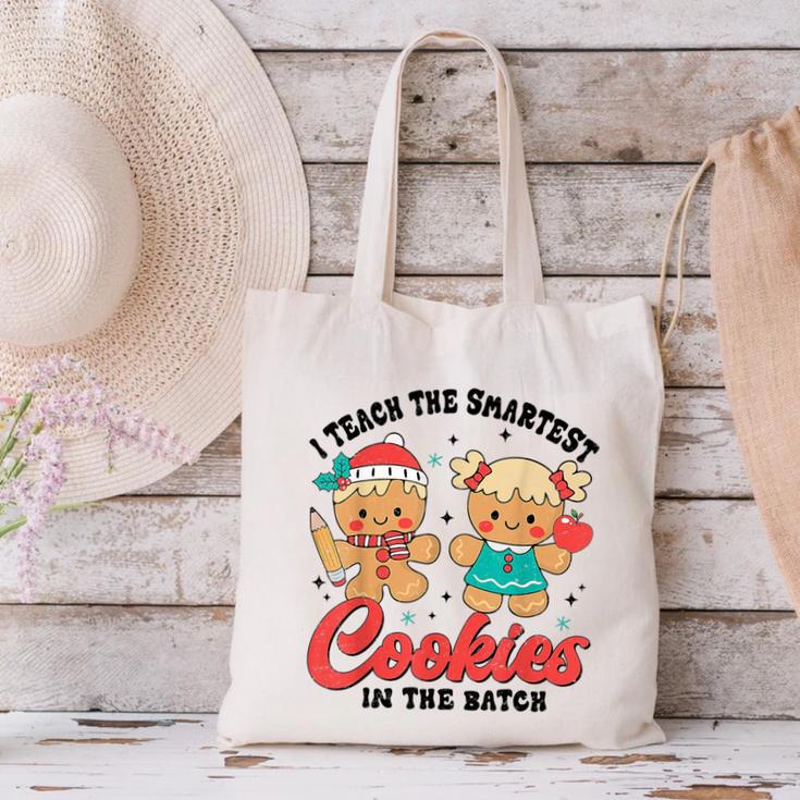 Teacher Of Smart Cookies Cute Gingerbread Teacher Christmas Canvas Tote Bag, gift for family, gift for coworker Teacher Of Smart Cookies Cute Gingerbread Teacher Christmas Canvas Tote Bag, gift for family, gift for coworker