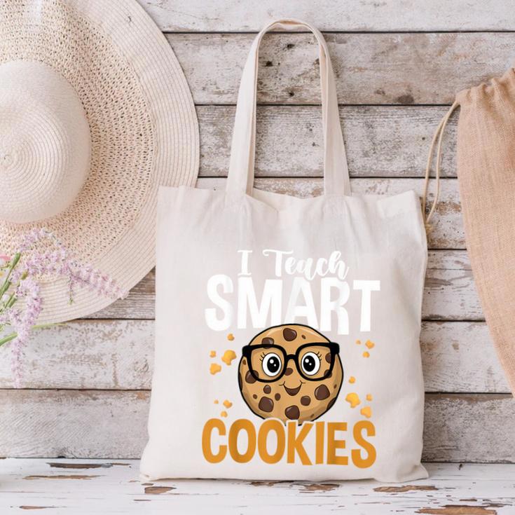 Teacher I Teach Smart Cookies Nerd Canvas Tote Bag, gift for family, gift for coworker Teacher I Teach Smart Cookies Nerd Canvas Tote Bag, gift for family, gift for coworker