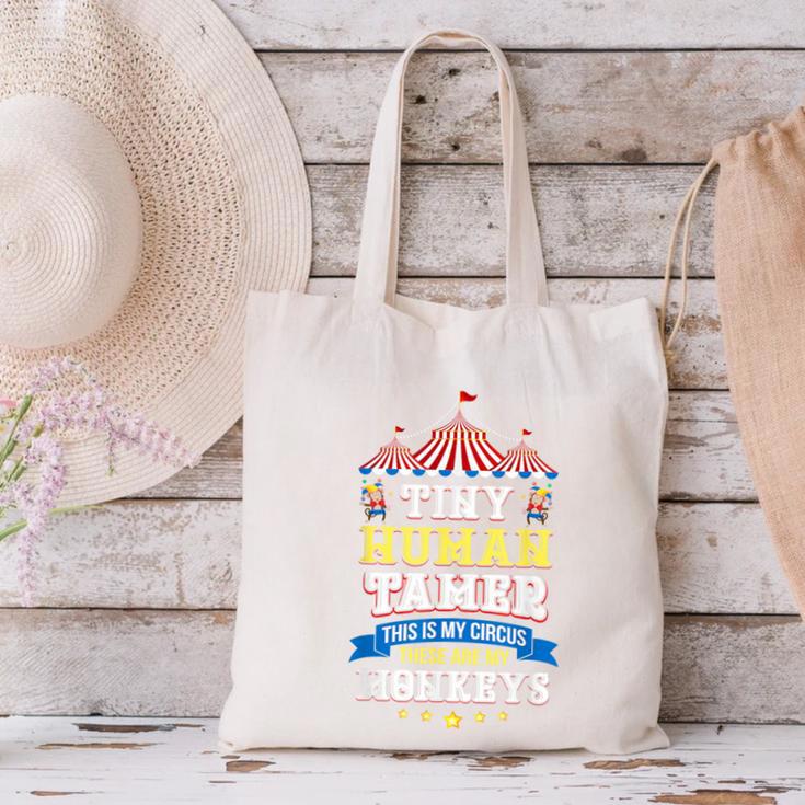 Teacher Tiny Human Tamer This My Circus These Are My Monkeys Canvas Tote Bag, gift for family, gift for coworker Teacher Tiny Human Tamer This My Circus These Are My Monkeys Canvas Tote Bag, gift for family, gift for coworker