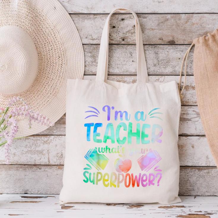 Im A Teacher Whats Your Superpower Teaching Professional Canvas Tote Bag, gift for family, gift for coworker Im A Teacher Whats Your Superpower Teaching Professional Canvas Tote Bag, gift for family, gift for coworker