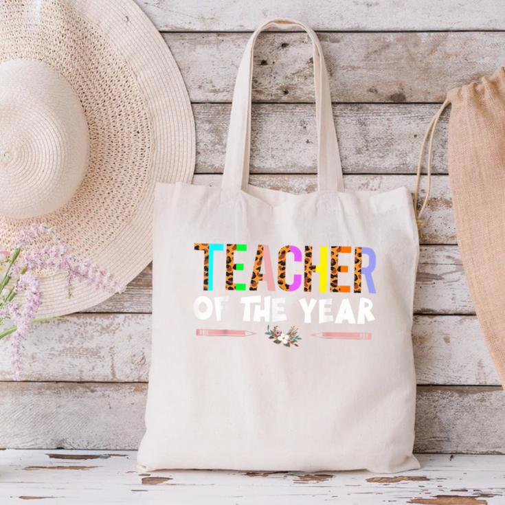 Teacher Of The Year Party Teacher Appreciation Canvas Tote Bag, gift for family, gift for coworker