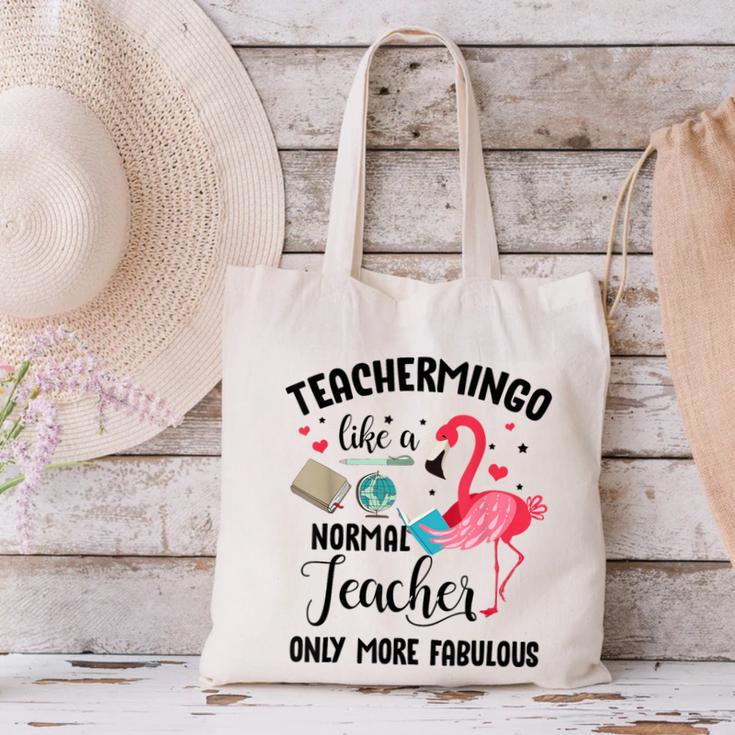 Teachermingo Like A Normal Teacher Only More Fabulous Canvas Tote Bag, gift for family, gift for coworker