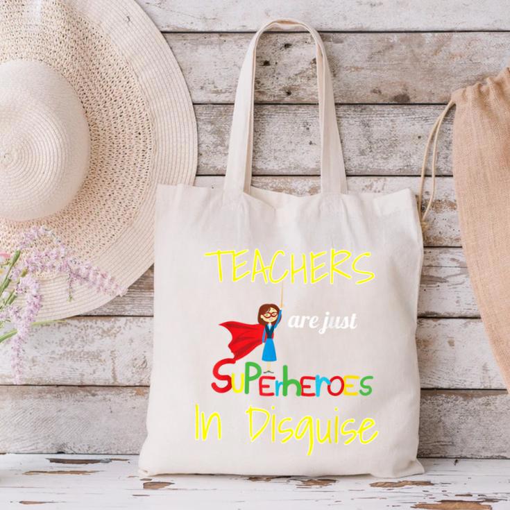 Teachers Are Superheroes First Day School T-Shirt Canvas Tote Bag, gift for family, gift for coworker Teachers Are Superheroes First Day School T-Shirt Canvas Tote Bag, gift for family, gift for coworker