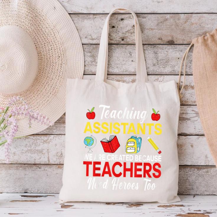 Teaching Assistant Because Teachers Need Heroes Too Cute Canvas Tote Bag, gift for family, gift for coworker Teaching Assistant Because Teachers Need Heroes Too Cute Canvas Tote Bag, gift for family, gift for coworker