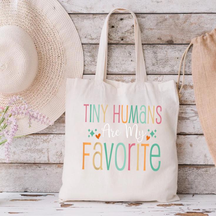 Teaching Preschool Teacher Tiny Humans Are My Favorite Canvas Tote Bag, gift for family, gift for coworker Teaching Preschool Teacher Tiny Humans Are My Favorite Canvas Tote Bag, gift for family, gift for coworker