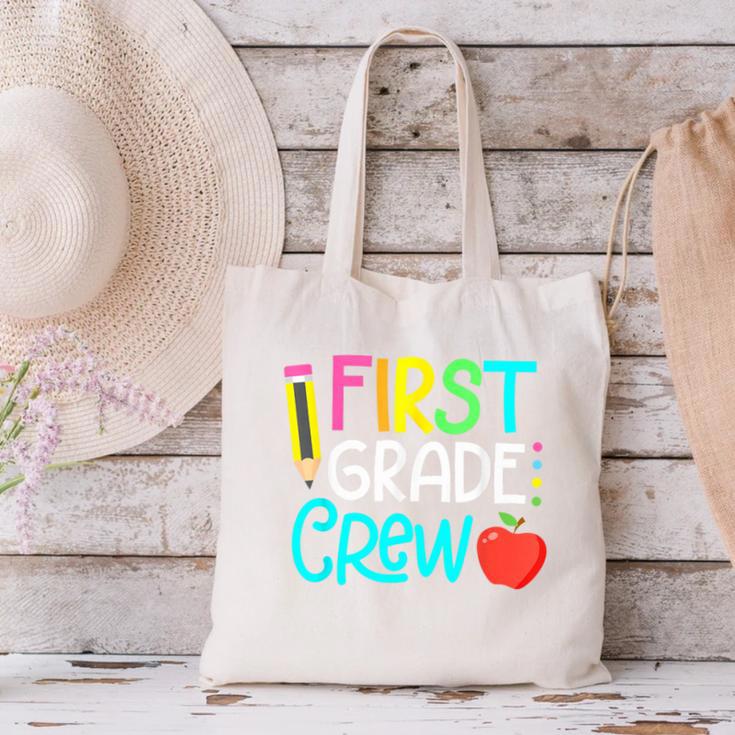 Team 1st Grade Crew Back To School 1st Grade Teacher Kids Canvas Tote Bag, gift for family, gift for coworker Team 1st Grade Crew Back To School 1st Grade Teacher Kids Canvas Tote Bag, gift for family, gift for coworker