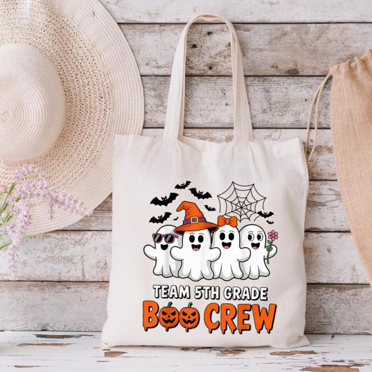Team 5th Grade Boo Crew Halloween Teacher Student Costume Canvas Tote Bag, gift for family, gift for coworker Team 5th Grade Boo Crew Halloween Teacher Student Costume Canvas Tote Bag, gift for family, gift for coworker