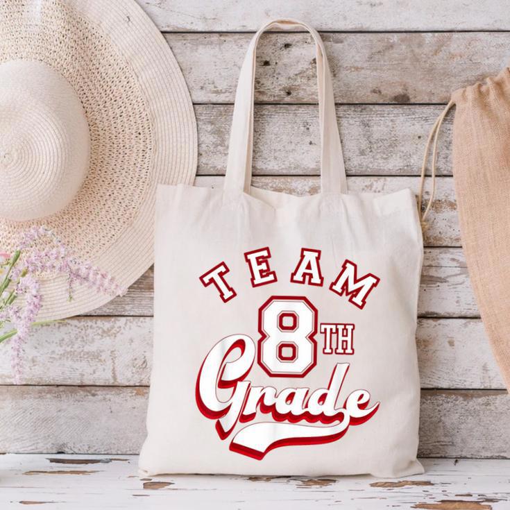 Team 8th Grade Eighth For Teacher Or Students For Men Women Girls Kids Canvas Tote Bag, gift for family, gift for coworker