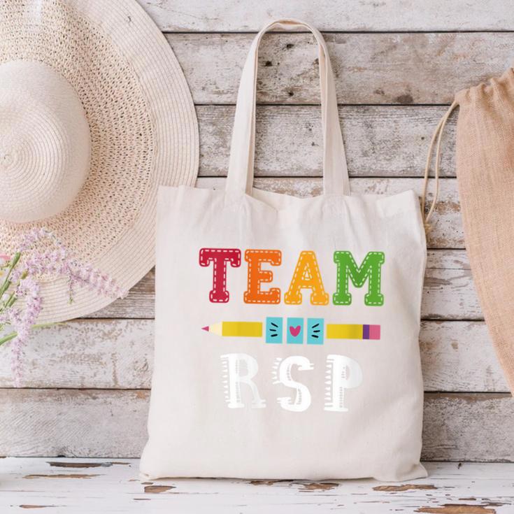 Team RSP RSP Teacher Kindergarten Teacher Canvas Tote Bag, gift for family, gift for coworker