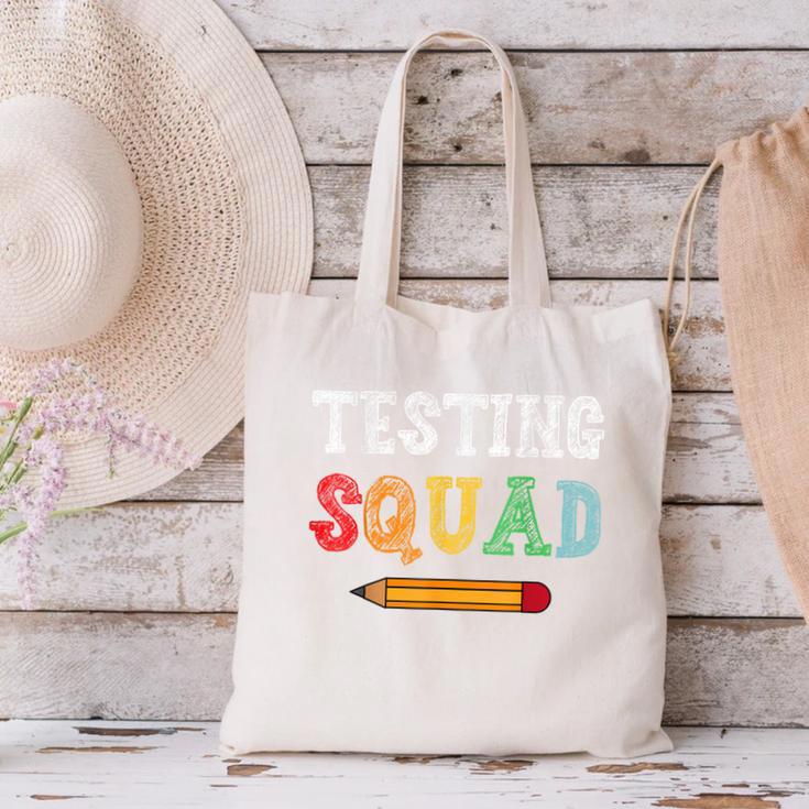 Testing Squad Costume Test Day Teacher Student School Canvas Tote Bag, gift for family, gift for coworker Testing Squad Costume Test Day Teacher Student School Canvas Tote Bag, gift for family, gift for coworker