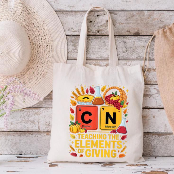 Thanksgiving 67 Meme Science Teacher Periodic Table Women Canvas Tote Bag, Science Teacher Tote Bags, gift for family, gift for coworker