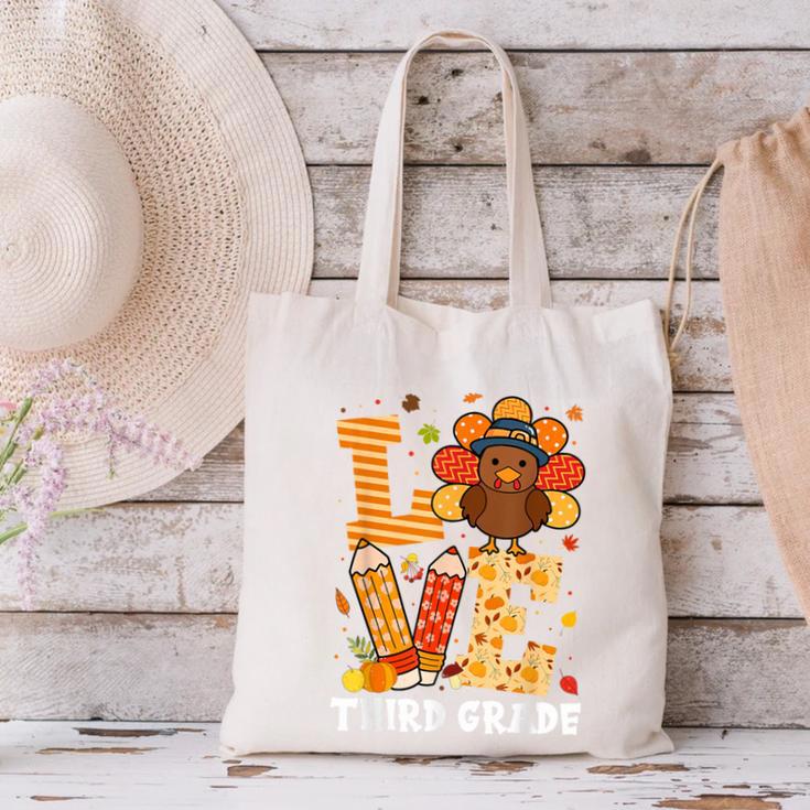 Thanksgiving Love Third Grade Teacher Turkey Autumn Fall Men Women Girls Kids Canvas Tote Bag, gift for family, gift for coworker Thanksgiving Love Third Grade Teacher Turkey Autumn Fall Men Women Girls Kids Canvas Tote Bag, gift for family, gift for coworker