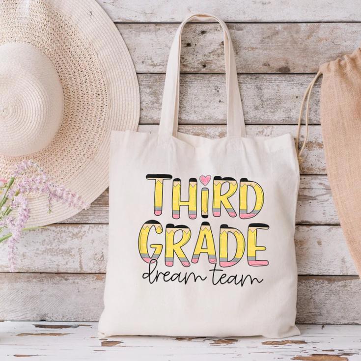 Third Grade Dream Team 3rd Grade Teacher Back To School Kids Canvas Tote Bag, gift for family, gift for coworker Third Grade Dream Team 3rd Grade Teacher Back To School Kids Canvas Tote Bag, gift for family, gift for coworker