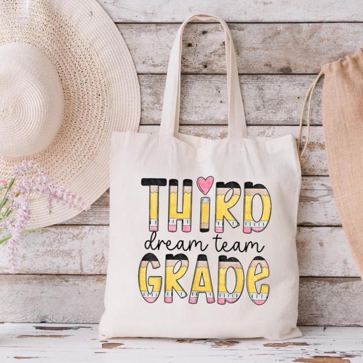 Third Grade Dream Team Back To School 3rd Grade Teacher Canvas Tote Bag, gift for family, gift for coworker