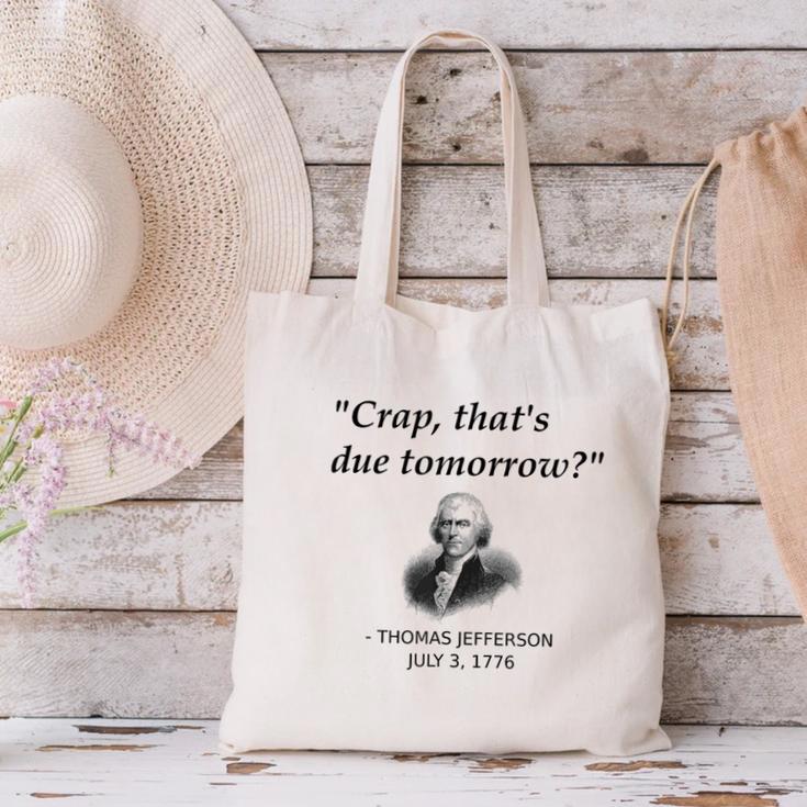 Thomas Jefferson USA History Teacher Student Canvas Tote Bag, History Teacher Tote Bags, gift for family, gift for coworker Thomas Jefferson USA History Teacher Student Canvas Tote Bag, History Teacher Tote Bags, gift for family, gift for coworker