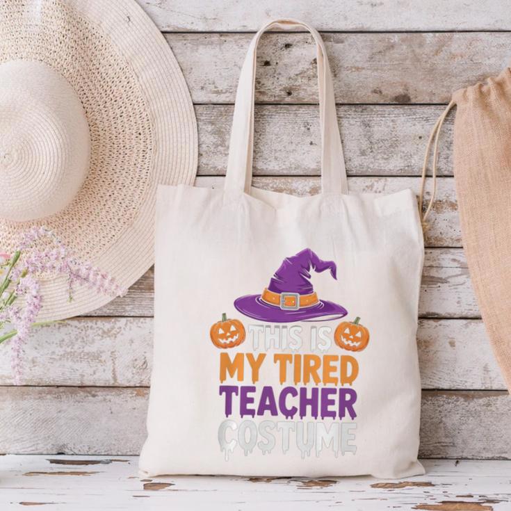This Is My Tired Teacher Costume Halloween Premium Tri-Blend Canvas Tote Bag, gift for family, gift for coworker This Is My Tired Teacher Costume Halloween Premium Tri-Blend Canvas Tote Bag, gift for family, gift for coworker